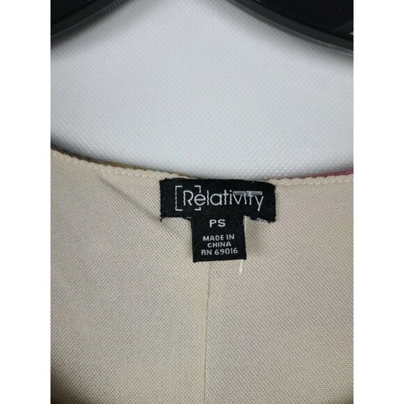 RELATIVITY Yellow Purple Casual Tank Dress Size PS - Picture 3 of 7